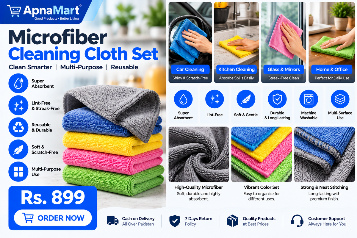 Microfiber Cleaning Cloth Set
